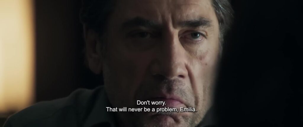 Javier Bardem in close-up als regisseur Esteban Martínez in de trailer van The Beloved
